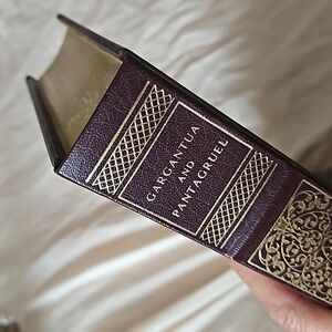 😵1982 1st Printing Franklin Library  Gargubtua and Pantagruel leather Rabelaus